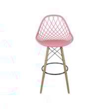 BANQUETA KAILA PP ROSA BASE MADEIRA BANQUETA KAILA PP ROSA BASE MADEIRA