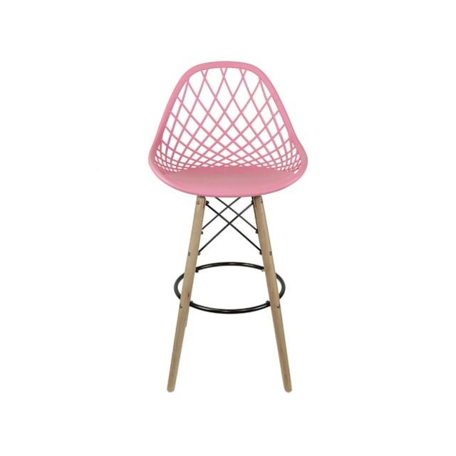 BANQUETA KAILA PP ROSA BASE MADEIRA BANQUETA KAILA PP ROSA BASE MADEIRA
