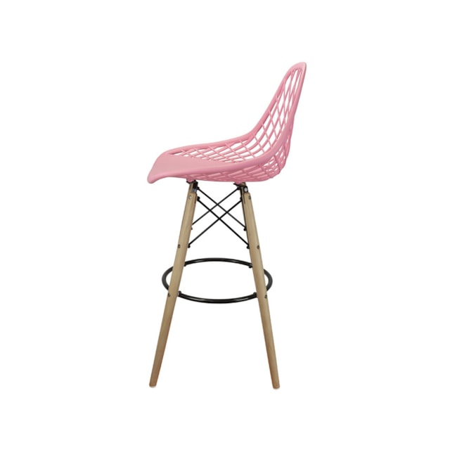 BANQUETA KAILA PP ROSA BASE MADEIRA BANQUETA KAILA PP ROSA BASE MADEIRA