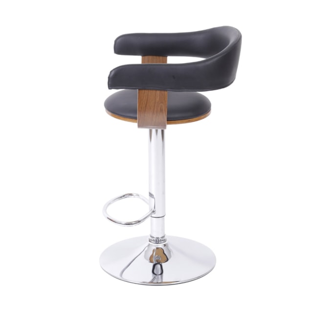 BANQUETA KOYA MADEIRA ACOLCHOADA P.U. PRETA BANQUETA KOYA MADEIRA ACOLCHOADA P.U. PRETA