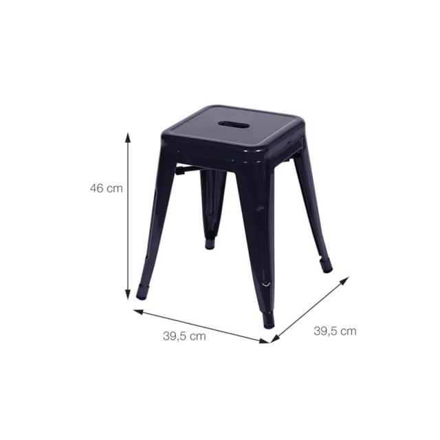 BANQUETA TITAN BAIXA PRETA BANQUETA TITAN BAIXA PRETA