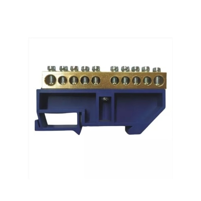 Barramento Neutro para Quadro de Distribuição DIN/IEC 10 Pólos - TRAMONTINA Barramento Neutro para Quadro de Distribuição DIN/IEC 10 Pólos - TRAMONTINA