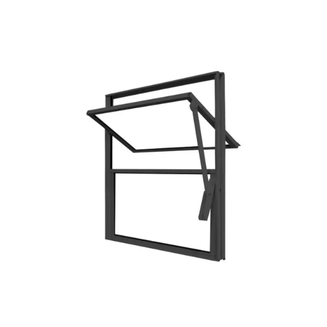 Basculante de Alumínio Preto Vd Liso 40x40cm 2 Folhas - QUALITY Basculante de Alumínio Preto Vd Liso 40x40cm 2 Folhas - QUALITY