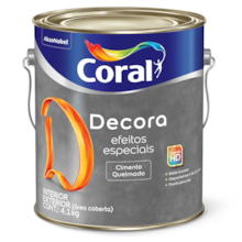 Base Cimento Queimado Decora 3,0 Litros - CORAL