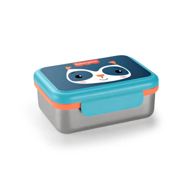 Bento Box em Aço Inox Hot & Cold Fisher-Price Azul