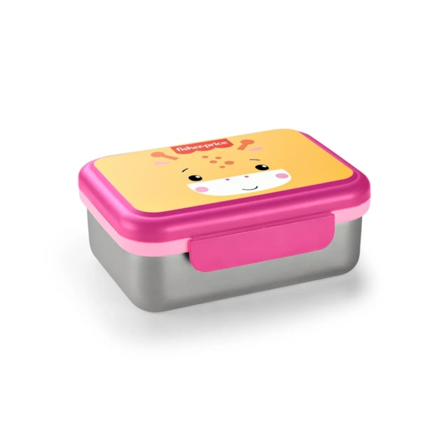 Bento Box em Aço Inox Hot & Cold Fisher-Price Rosa