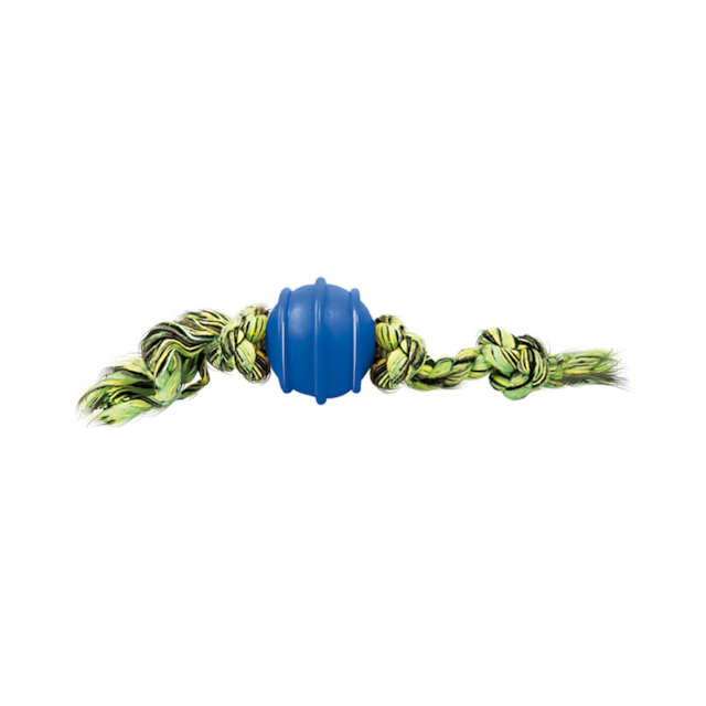 Bola maciça colorida 50 mm - corda de 3 nos Azul