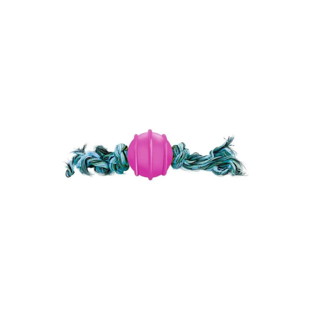 Bola maciça colorida 50 mm - corda de 3 nos Rosa