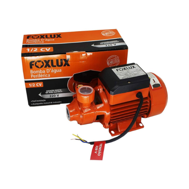 Bomba de Água Periférica 0,5 CV 220V - FOXLUX