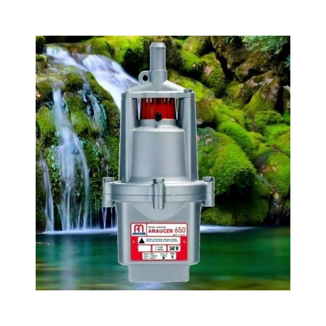 Bomba Vibratória para Poço 650/5G 340W Monofásica 220v - Anauger  Bomba Vibratória para Poço 650/5G 340W Monofásica 220v - Anauger