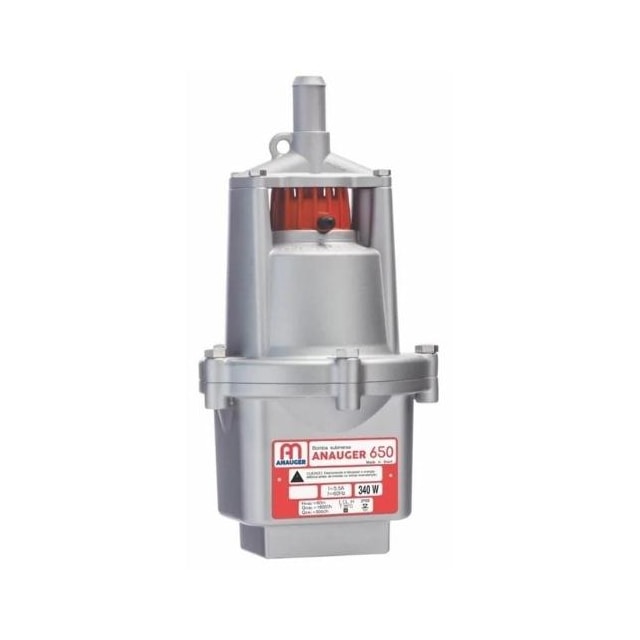 Bomba Vibratória para Poço 650/5G 340W Monofásica 220v - Anauger  Bomba Vibratória para Poço 650/5G 340W Monofásica 220v - Anauger
