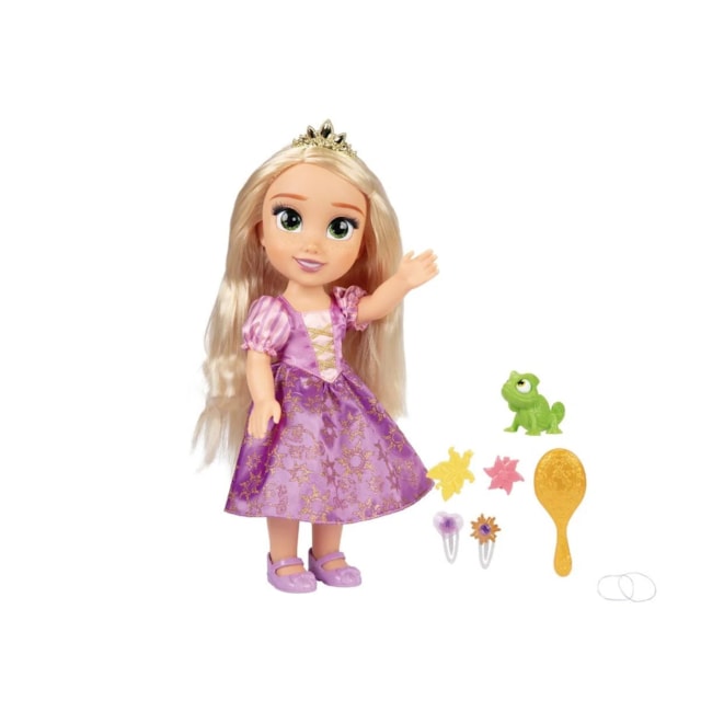 Boneca Princesas Disney Musical com Luz Som e Acessórios Multikids Rapunzel