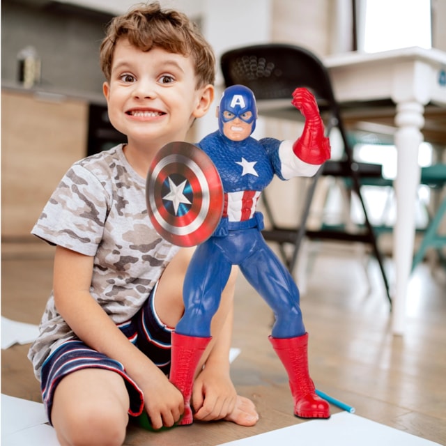 Boneco Capitão América Marvel Comics Mimo Toys Boneco Capitão América Marvel Comics Mimo Toys
