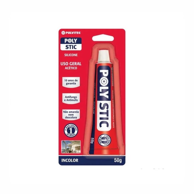 Borracha Silicone 50g Incolor - Pulvitec