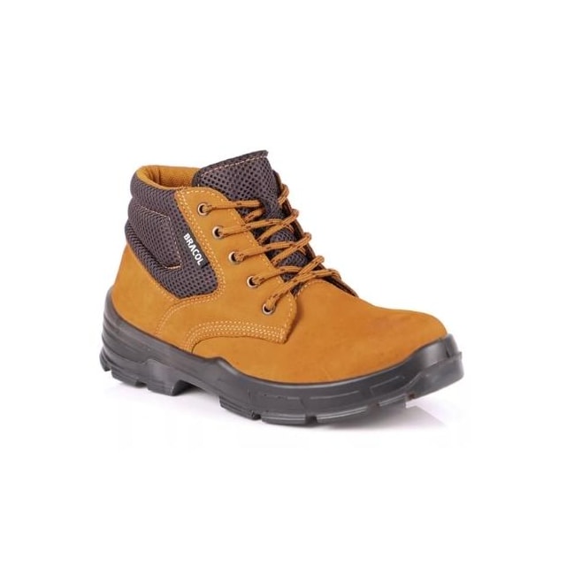 Bota Camurça Bico Pequeno com Cadarço N° 42 Castor - Bracol Bota Camurça Bico Pequeno com Cadarço N° 42 Castor - Bracol