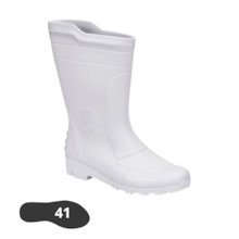 Bota de PVC Cano Médio Branca N° 41 - GRENDENE