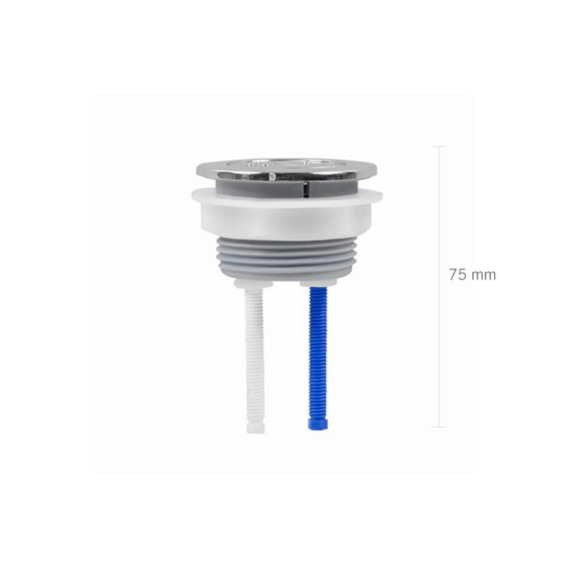 Botão Duplo Cromado para Tampa Caixa Acoplada - ASTRA Botão Duplo Cromado para Tampa Caixa Acoplada - ASTRA