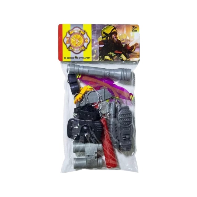 Brincando de Ser Bombeiro Kit Bombeiro em Ação Multikids - BR1846