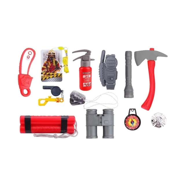 Brincando de Ser Bombeiro Kit Operação de Resgate Multikids - BR1847