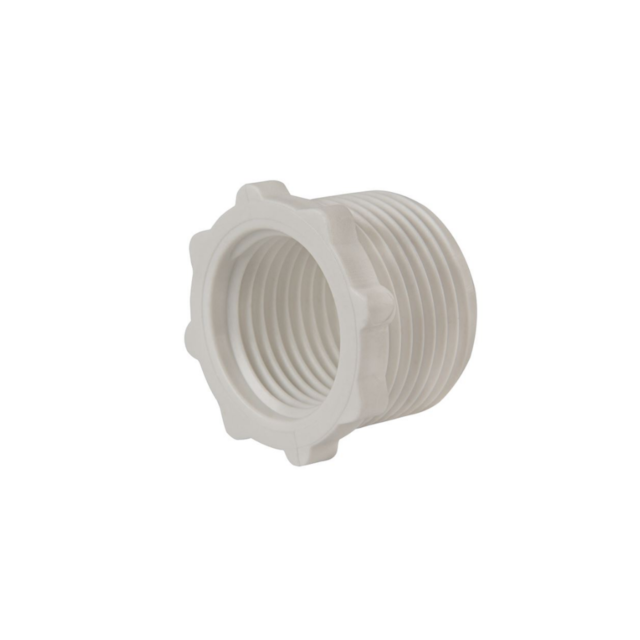 Bucha de Redução PVC 3/4" x 1/2" Rosca Branca - REBOUÇAS