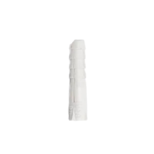 Bucha Nylon de Fixação N° 10 Anel Branca - IVPLAST
