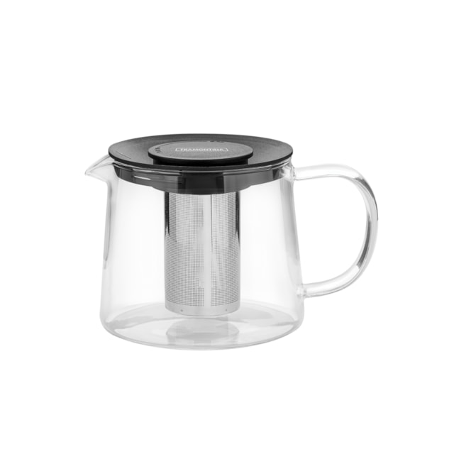 Bule para Chá Tramontina em Vidro e Aço Inox com Infusor 900 ml Bule para Chá Tramontina em Vidro e Aço Inox com Infusor 900 ml