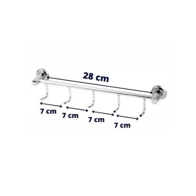 Cabide Multiuso 5 Ganchos - Mesano Cabide Multiuso 5 Ganchos - Mesano
