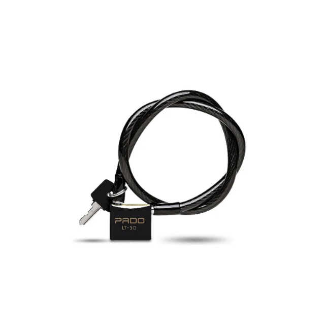 Cadeado para Bicicleta SM LT-30 1200mm Preto - Pado Cadeado para Bicicleta SM LT-30 1200mm Preto - Pado