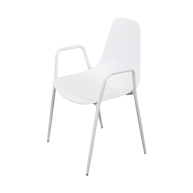 CADEIRA ABI PP BRANCA ESTRUTURA EM AÇO PINTADO COM BRAÇO CADEIRA ABI PP BRANCA ESTRUTURA EM AÇO PINTADO COM BRAÇO
