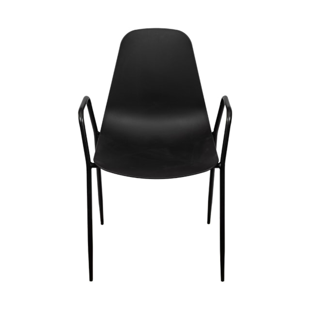 CADEIRA ABI PP PRETA ESTRUTURA EM AÇO PINTADO COM BRAÇO CADEIRA ABI PP PRETA ESTRUTURA EM AÇO PINTADO COM BRAÇO