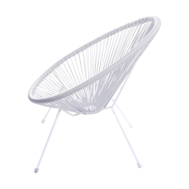 CADEIRA ACAPULCO CORDAS EM PVC BRANCA CADEIRA ACAPULCO CORDAS EM PVC BRANCA