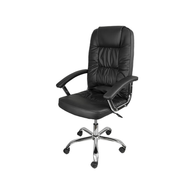 CADEIRA BOSTON ALTA PRETA BASE RODÍZIO CADEIRA BOSTON ALTA PRETA BASE RODÍZIO