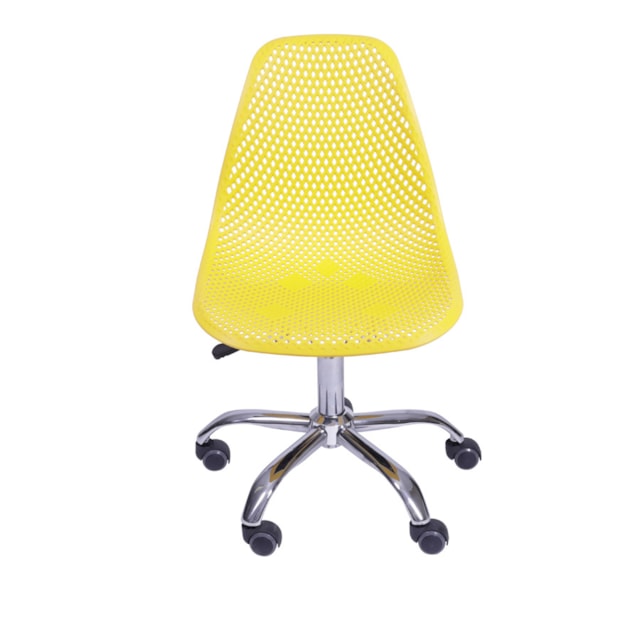 CADEIRA COLMEIA PP AMARELA BASE RODÍZIO CADEIRA COLMEIA PP AMARELA BASE RODÍZIO