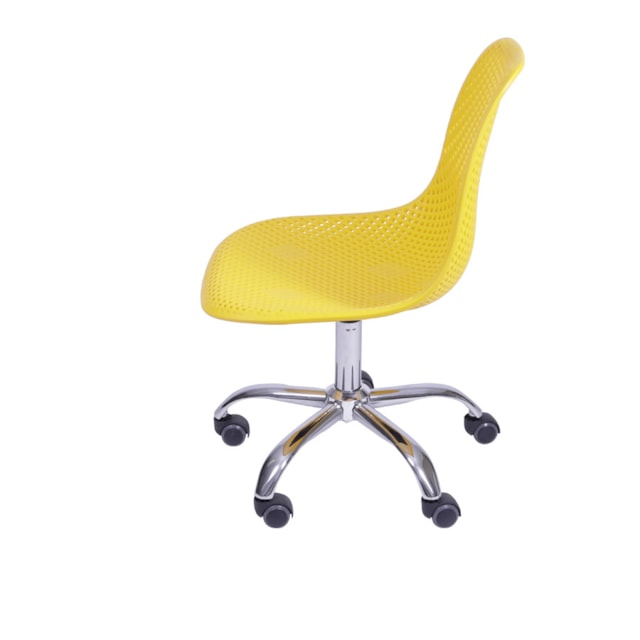 CADEIRA COLMEIA PP AMARELA BASE RODÍZIO CADEIRA COLMEIA PP AMARELA BASE RODÍZIO