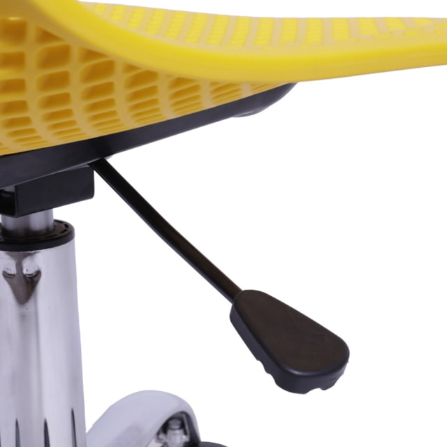 CADEIRA COLMEIA PP AMARELA BASE RODÍZIO CADEIRA COLMEIA PP AMARELA BASE RODÍZIO