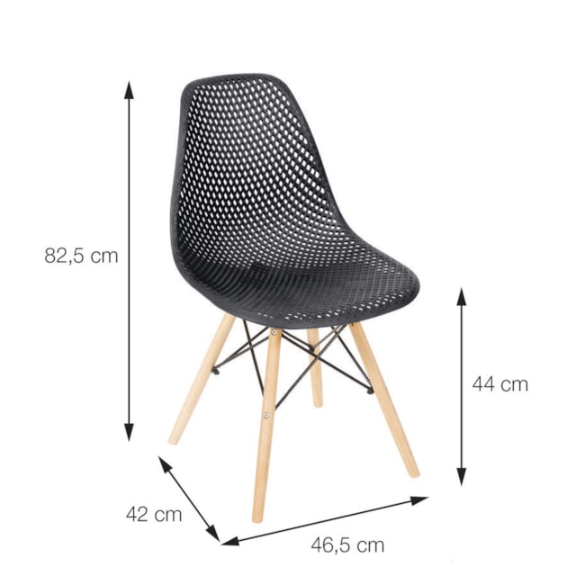 CADEIRA COLMEIA PP VERMELHA BASE MADEIRA CADEIRA COLMEIA PP VERMELHA BASE MADEIRA