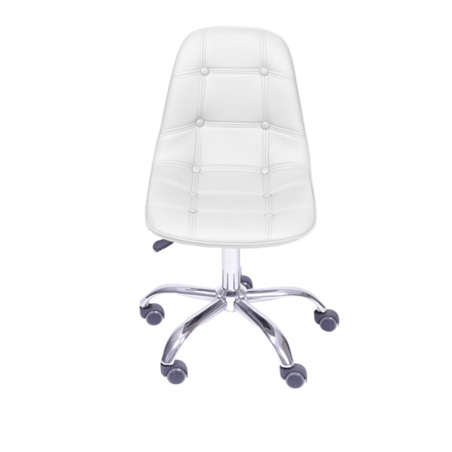 CADEIRA DKR BOTONÊ BRANCA BASE RODÍZIO CADEIRA DKR BOTONÊ BRANCA BASE RODÍZIO