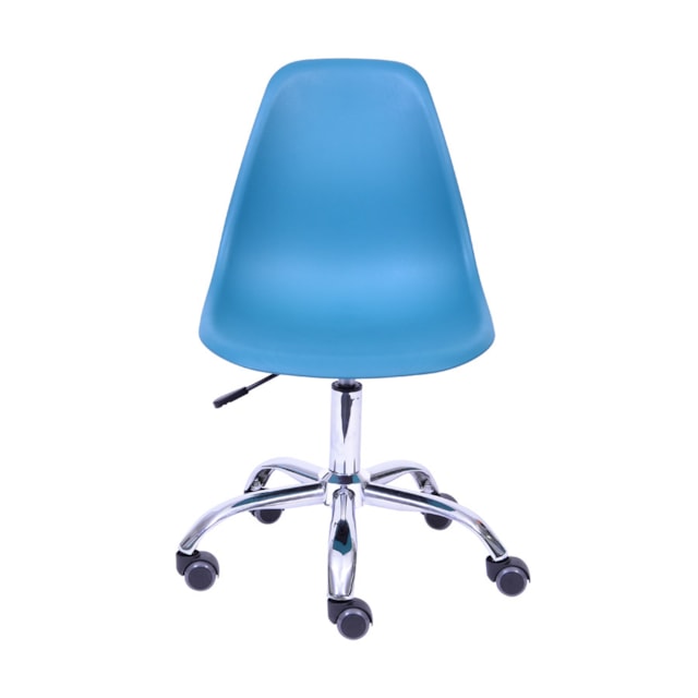 CADEIRA DKR PP AZUL PETRÓLEO BASE RODÍZIO CADEIRA DKR PP AZUL PETRÓLEO BASE RODÍZIO