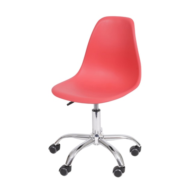 CADEIRA DKR PP PP VERMELHA BASE RODÍZIO CADEIRA DKR PP PP VERMELHA BASE RODÍZIO