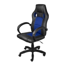 CADEIRA GAMER RAPTOR AZUL BASE RODÍZIO