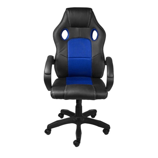 CADEIRA GAMER RAPTOR AZUL BASE RODÍZIO