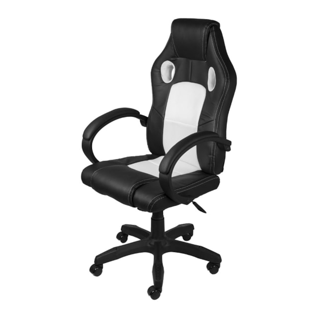 CADEIRA GAMER RAPTOR BRANCA BASE RODÍZIO