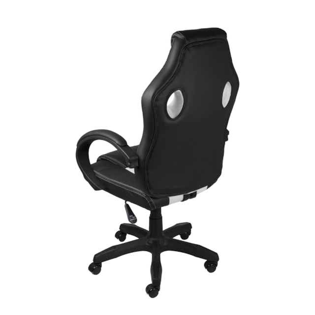 CADEIRA GAMER RAPTOR BRANCA BASE RODÍZIO