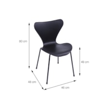 CADEIRA JACOBSEN PP FENDI BASE METAL CADEIRA JACOBSEN PP FENDI BASE METAL