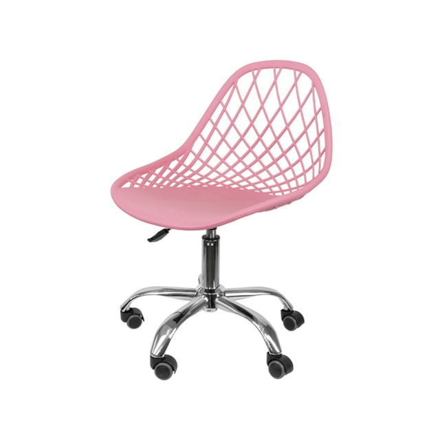 CADEIRA KAILA PP ROSA BASE RODÍZIO CADEIRA KAILA PP ROSA BASE RODÍZIO
