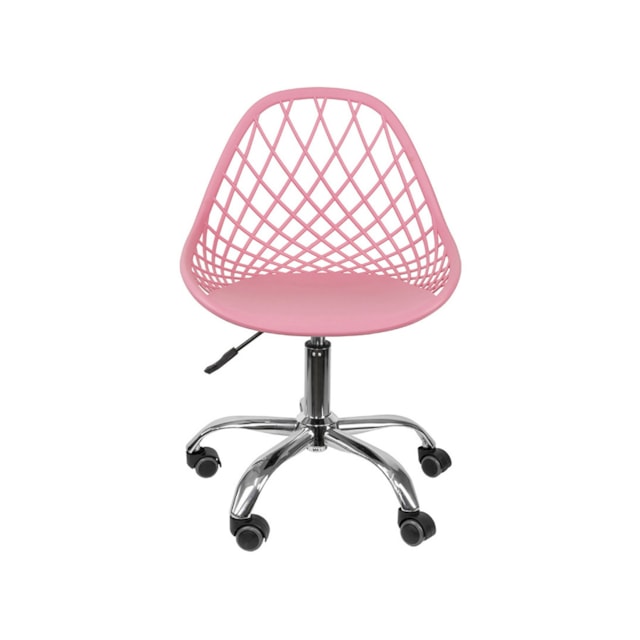 CADEIRA KAILA PP ROSA BASE RODÍZIO CADEIRA KAILA PP ROSA BASE RODÍZIO