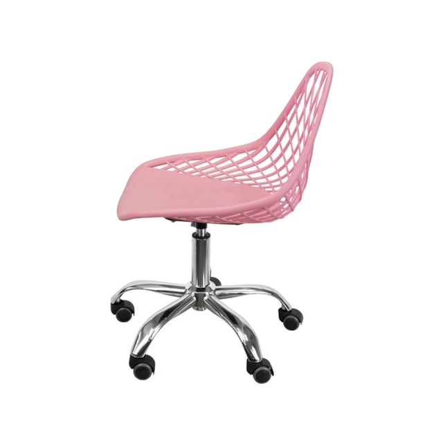 CADEIRA KAILA PP ROSA BASE RODÍZIO CADEIRA KAILA PP ROSA BASE RODÍZIO