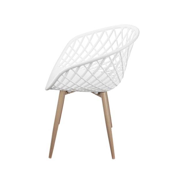 CADEIRA LOA PP BRANCA BASE METAL COR MADEIRA CADEIRA LOA PP BRANCA BASE METAL COR MADEIRA