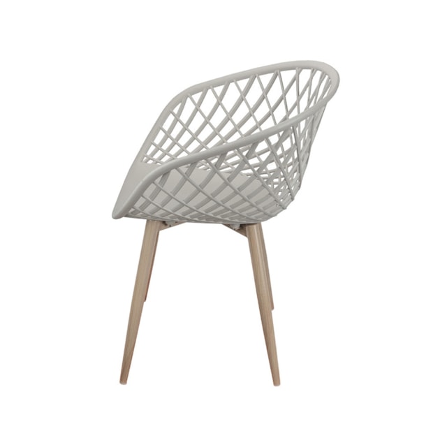 CADEIRA LOA PP FENDI BASE METAL COR MADEIRA CADEIRA LOA PP FENDI BASE METAL COR MADEIRA