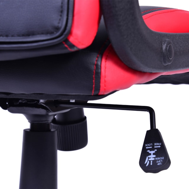 CADEIRA RAPTOR GAMER PRETA E VERMELHA BASE RODÍZIO CADEIRA RAPTOR GAMER PRETA E VERMELHA BASE RODÍZIO